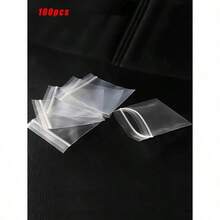 100/500pcs Clear Resealable Zip Plastic Bags, 2 Mil Thick Transparent Poly Bags With Seal Zipper, Storage Containers,Self Locking Plastic Bags For Coins, Screws, Small Items, Jewelry Supplies, Snacks, Wedding, Birthday Gift Bag Party Bridesmaid Gifts Bag - Trong sáng - Xem 7