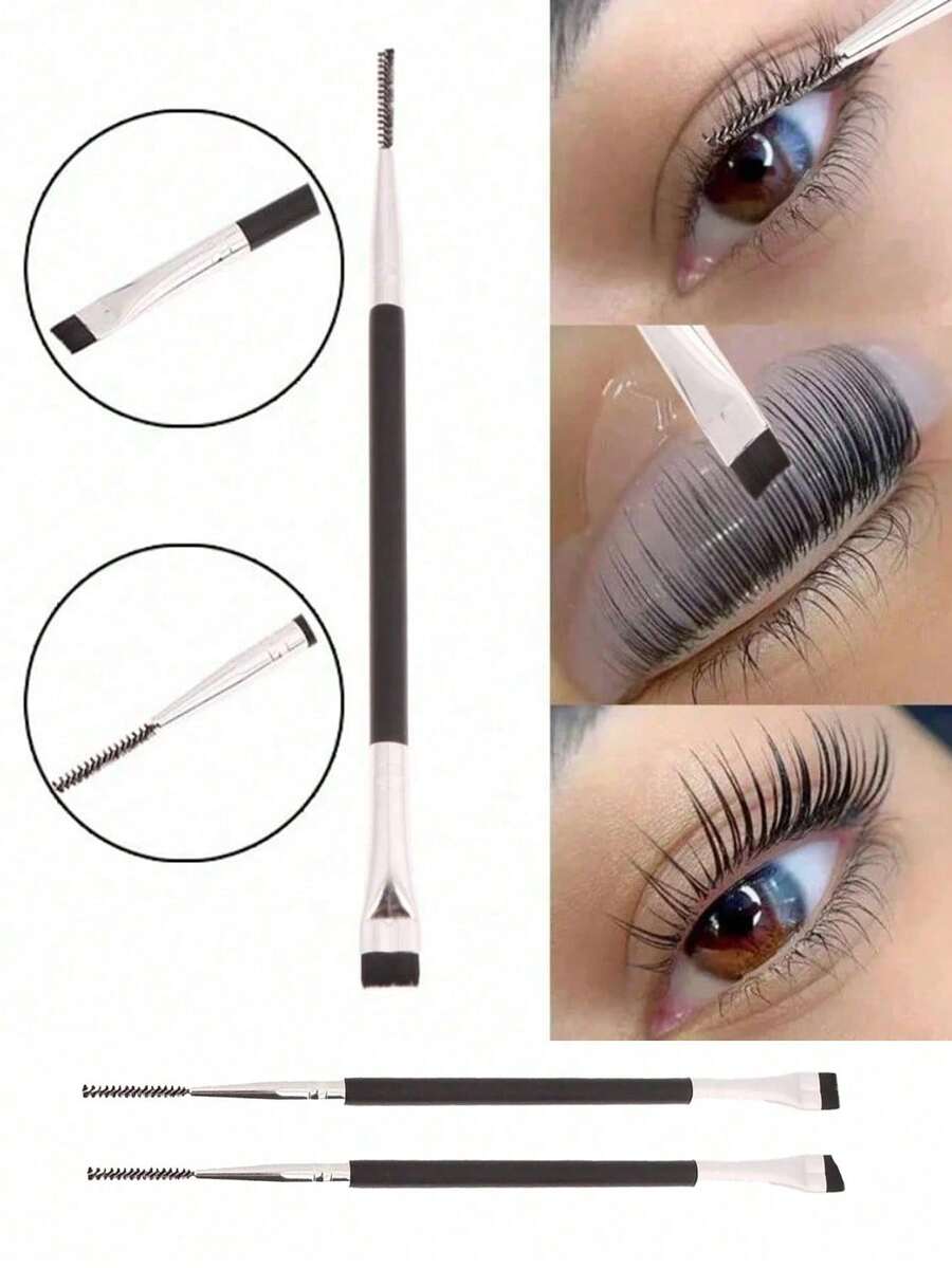 Bộ 1/2/3 cọ uốn mi hai đầu, cọ tách mi cầm tay, dụng cụ nâng mi, cọ nối mi, cọ chi tiết, cọ kẻ lông mày, cọ tán phấn mắt, cọ chải mi. - Nhiều màu - Xem 1