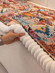 1 chiếc vỏ đệm sofa phong cách Bohemian dày dặn, chống trượt, thích hợp cho phòng khách, phòng ngủ, ngoài trời, chống bám bẩn do thú cưng, dùng được cả 4 mùa, phù hợp với sofa chữ L, sofa đơn, sofa 1/2/3/4 chỗ ngồi. Trang trí mới cho ngôi nhà mùa xuân và mùa hè. - Nhiều màu - Xem 7