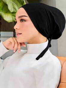 1 Peça Lenço Elástico de Cor Sólida Moda Feminina, Adequado para Uso Diário - Multicolorido - Visão 2