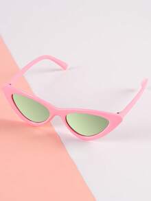 1 Pair Children's Fashionable Narrow Frame Personalized Y2K Square Cute Stylish Glasses - Multicolor - View 9