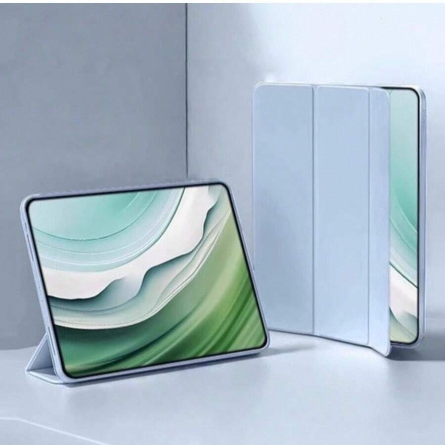 TenYide 可折叠支架平板电脑保护套，防尘/防摔/防震多层防护，兼容 iPad/Galaxy Tab/MatePad/荣耀平板/红米平板/小新平板系列，兼容 iPad A16 2025、Air 11/13 英寸、M2、M3、Pro 11/13 英寸、M4 2024、Air 5/4 10.9 英寸、Air 3 10.5 英寸、第九/八/七代 10.2 英寸、第五/六代 9.7 英寸、Mini 6 - 淺藍色 - 查看 1