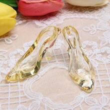 6 đôi giày nhựa pha lê mini, giày cao gót trong suốt 3,5 inch, đồ trang trí hình giày cao gót ngộ nghĩnh, thích hợp cho đám cưới, tiệc sinh nhật, trang trí bàn làm việc, quà tặng người lớn. - Nhiều màu - Xem 2