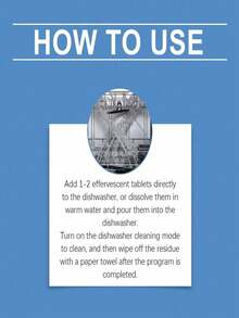 jakehoe 24pcs Powerful Dishwasher Cleaner Capsules, Deep Cleaning Dishwasher, Natural Ingredients. Dishwasher Cleaning Tablets, Degreasing, Descaling, Household Dishwasher Care Effervescent Tablets - Solid State - View 3