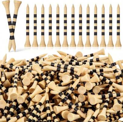 Mudder 600 Pack Golf Tees Bulk Wooden Golf Tees Multicolor Wood For Men Balls Accessories