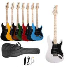 Glarry Maple Electric Guitar School Band Rosewood For Beginner With Guitar Bag - như hình ảnh - Xem 6