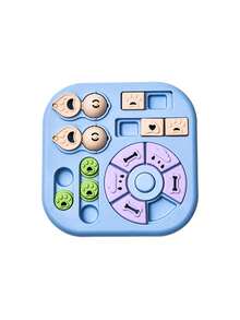 1pc Dog Puzzle Feeder, Interactive Slow Feeder Bowl, Anti-Slip Slow Feeding Dish, Pet Food Game - Multicolor - View 5