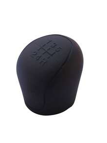 1pc Universal Black Silicone Anti-Slip Car Gear Shift Knob Cover Protector - Solid Color - View 5