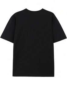 Men's T-Shirt, Disney Lightning McQueen Theme, Short-Sleeved Breathable White Shirt In Summer, Suitable For Men And Women's Regular Round Neck Casual Style, Machine Washable, Comfortable And Loose. - Black - View 2