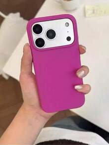 Liquid Silicone 3-Layer Full Protective Soft Rubber Phone Case, Shock-Proof Cover With Anti-Scratch Microfiber Lining, Compatible With IPhone 17, 17 Air, 17 Pro, 17 Pro Max, 13, 11, 16 Pro Max, 15, 14 Plus, 12 - Pitaya - View 3