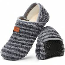 ¡RecomendadoTanamo - Pantuflas de casa para mujeres y hombres, pantuflas descalzas para interiores, zapatos de casa, cómodas pantuflas para el hogar, recámara, viajes, yoga, Rayas Rojo Claro, 6.5-7.5¡Top de Temporada - Rayas Negro Oscuro - Ver 9