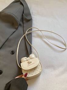 New Bowknot Mini Saddle Bag, Niche Minimalist Fashion Crossbody Bag For Women, Mini Coin Purse & Lipstick Holder, Suitable For Shopping, Wallet, Young Women, College Students, Beginners, White-Collar. Ideal For Office, University, Work, Business, Commuting, Outdoor Activities, Travel And Picnics - Multicolor - View 13