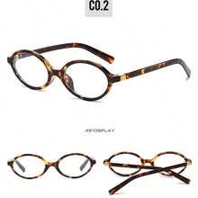 Sunglasses With Oval Frame And Niche Design For Women, High-Quality Small Retro Glasses. - Đồng - Xem 2