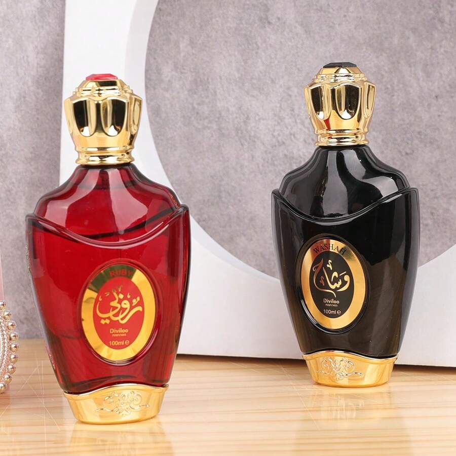 Set Hadiah Aromaterapi Mewah Kelas Atas RUBY 100ML, Aroma Unik Gaya Arab, Penghilang Bau dan Penambah Aroma untuk Segala Lokasi. Penyegar Udara, Kapasitas Besar, Aroma Berkualitas Tinggi, Cocok untuk Berbagai Acara. - Aroma Campuran - View 1