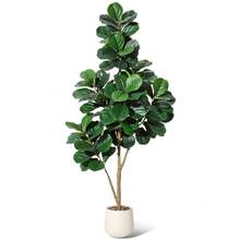 Artificial Tree - 6ft-con Maceta Blanca - View 8
