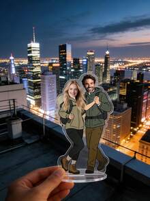 1PC Custom Photo Standee, Custom Acrylic Photo Standee, Personalized Couple Gift,Great For Valentine' S Day,Anniversary,Party & Special Occasions