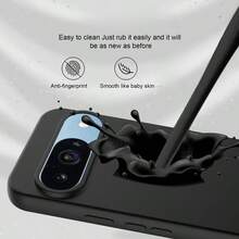 Luxurious Black Shock-Proof Protective Case, Compatible With Google Series Models. The Protective Case Is Shock-Resistant, Water-Resistant, And Scratch-Resistant. It Is A Mobile Phone Accessory, With Ultra-Thin Shock Absorption, Classic And Simple Design, Shock-Proof And Durable, Of High Quality, In Solid Color, Compatible With Google Pixel 10, Pixel 10 Pro, Pixel 10 Pro XL, Pixel 9, Pixel 9A 5G - Black - View 2