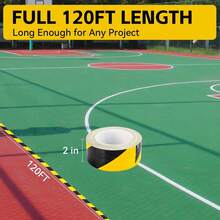 YITAPE 1-Piece PVC Warning Tape - Black And Yellow Striped Safety Tape - Waterproof, Corrosion Resistant, Residue-Free, , Suitable For Indoor And Outdoor Use - Multicolor - View 2
