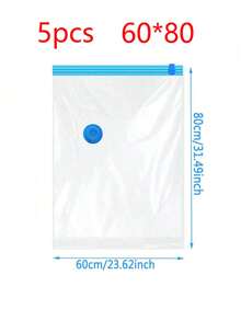 10/5/1件便携式PE旅行收纳袋，大容量压缩袋，可重复使用真空袋，可折叠收纳袋，印花行李袋，防潮，防尘，节省空间，适用于衣服，毛毯，衬衫，床上用品，卧室，衣柜，浴室，户外装备 - 彩色 - 查看 13