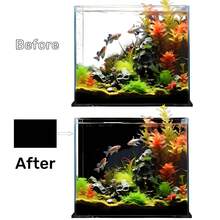 纯黑色鱼缸背景画,水族箱背景画,鱼缸背景贴纸,爬行动物饲养箱贴纸,干净的风景,让您捕捉爱鱼的每一个美好瞬间 - A - 查看 9