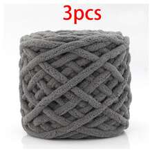 3pcs/300g Mixed Color Ice Bar Striped Yarn, Soft Chunky Yarn, Suitable For Hand Knitting DIY Soft & Thick Knitted Yarn, Can Be Used To Make Blankets, Scarves, Dolls, Slippers, Crochet Yarn