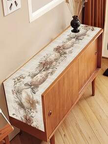 1 chiếc khăn trải bàn in 2D chủ đề Lễ Phục Sinh, với họa tiết hoa và trứng Phục Sinh tinh tế theo phong cách cổ điển tươi mới. Tông màu nhẹ nhàng và các chi tiết tỉ mỉ tạo nên không khí mùa xuân ấm áp, lý tưởng để tăng thêm vẻ đẹp cho bữa tối Lễ Phục Sinh hoặc các buổi họp mặt gia đình. - Màu be - Xem 4