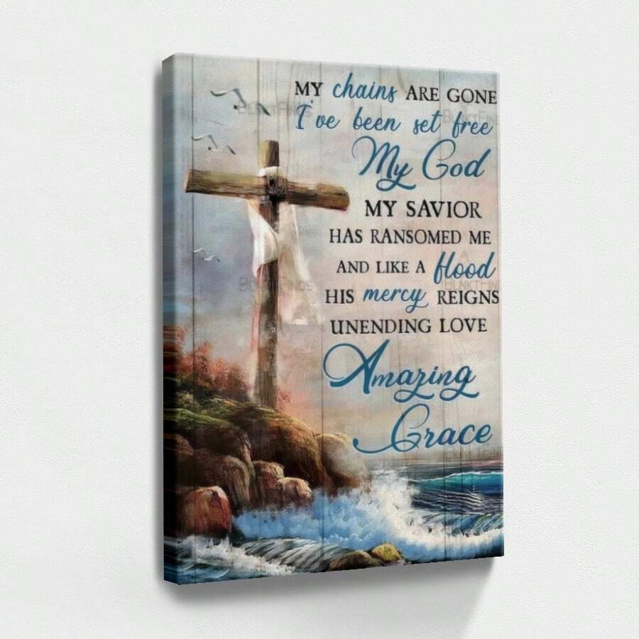 1pc Easter Decor, Easter Inspirational Wall Art, Minimalist Wrapped Framed Canvas Wall Art, Vintage Prints Poster, Cross On Beach, Draped Cloth, Ocean Landscape - Modern, Impressionistic,  Art, Landscape Painting Style, Birthday Party Decor, Decorative Wall Art for Living Room Bedroom Office, Hanging Hardware Included - Wrapped Framed Canvas, Vertical - Lienzo enmarcado - Ver 1
