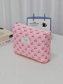 Cute Pink Cosmetic Bag For Women, Minimalist Zipper Design Multi-Functional Organizer Pouch, Travel Makeup Bag Set, Essential Makeup Bag, Pencil Case, Multi-Purpose Set Suitable For Students, Ladies, Girls, Women, Mothers, Holiday Gift, Home Decor - Multicolor - View 7