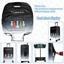 1pc Luggage Cover Suitcase Protective Sleeve, Multiple Sizes Available. Made Of Polyester Fiber, Scratch-Resistant & Wear-Resistant, Unisex. Ideal For Business Trips And Summer Vacations. Easy To Hand Wash And Detachable, A Must-Have Travel Accesso - Multicolor - View 12