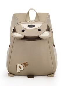 New Cartoon Pattern Large Capacity Cute Backpack - Khaki - View 12