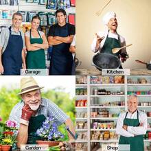 4 Pack Chef Apron, Waterproof Apron, Adjustable Apron With 2 Pockets For Men Women, Apron For CooFKing BaFKing Restaurant(Green) - Màu xanh lá - Xem 8