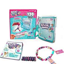 50pcs/Set STICKI ROLL Girls Creative Bracelet Sticker Beaded DIY Craft Toy, Gift For Girls, Christmas, Birthday - Multicolor - View 6