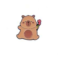 1/12 Pcs Fashion Cartoon Brooch Cute Hydrochoerus Hydrochaeris Enamel Pin Metal Badge Jewelry Clothing Backpack Accessories Gifts - One Size - View 18