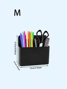 Hộp đựng bút từ tính (1/2 chiếc), hộp đựng bút bảng trắng từ tính, ngăn chứa dung tích lớn, lực hút từ mạnh, thích hợp cho tủ lạnh, bảng trắng, tủ đựng đồ, có thể dùng làm hộp đựng đồ trên bàn làm việc, hộp bút chì, hộp đựng bút, hộp bút lông mềm mại, hộp bút chì dễ thương, hộp đựng đồ dùng văn phòng, nhiều lựa chọn chất liệu, hộp đựng bút dạ. - Nhiều màu - Xem 13