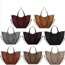 Ny Cyme Polingen läderväska, stor kapacitet, perfekt för vardagsresor.