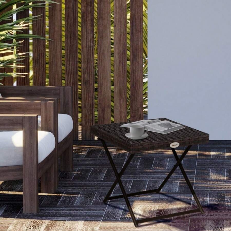 Outdoor Dining Tables - Brown - View 1