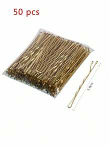 150pcs Flat Hair Clips, Suitable For Everyday Wear - Gold - View 7