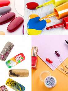 50支方形指甲油色卡棒，带金属环，透明扇形指甲油颜色展示棒，用于美甲练习、专业美甲沙龙用品、颜色测试和储存，是美甲师、初学者、DIY爱好者的理想之选，也是万圣节和圣诞节派对的完美之选。 - 無色 - 查看 11