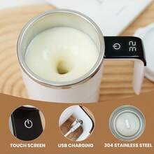 Automatic Magnetic Stirring Coffee Mug New Self Stirring Mug Electric Protein Shaker Bottle Stainless Steel Mixing Cup - Màu đen mờ - Xem 10