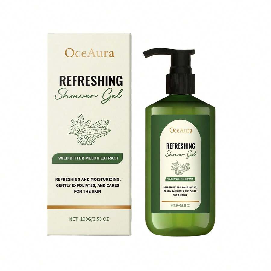 OceAura Refreshing Body Wash, Infused With Wild Bitter Melon Extract, Nourishes Skin, Gentle Exfoliation, 100g/3.53oz - Multicolor - View 1
