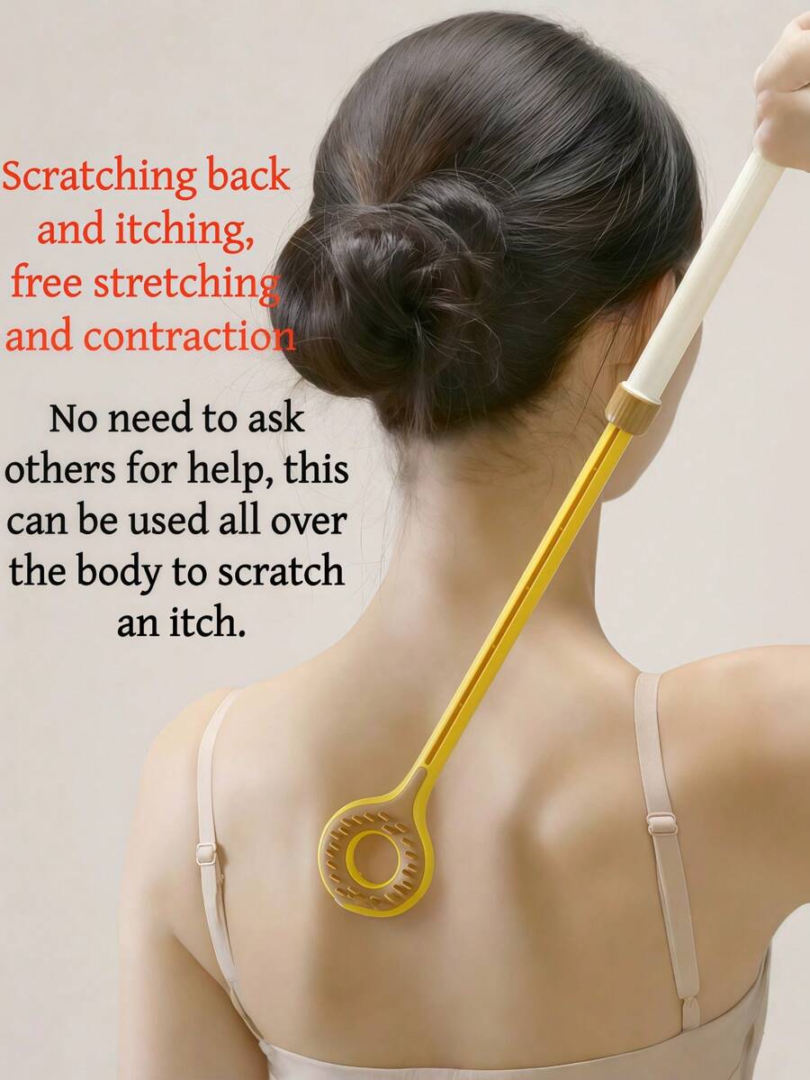 1pc New Extendable Back Scratcher, Hands-Free Itch Relief Massager