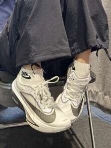 Nike 耐克男士 Zoom Fly 6 公路跑鞋 - 白灰黑 - 查看 10