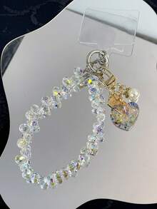 1 chiếc dây đeo điện thoại pha lê hình trái tim và dâu tây sang trọng, đa năng, thời trang, có thể dùng làm mặt dây chuyền hoặc ví đựng thẻ, là món quà lý tưởng cho ngày Valentine, sinh nhật, thiết thực và thanh lịch, tỏa sáng rực rỡ dưới ánh nắng mặt trời. - Nhiều màu - Xem 3