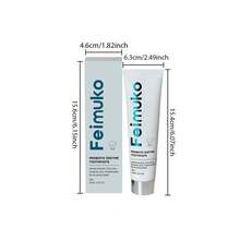 飞慕益生菌酶牙膏（薄荷味）- 100克/3.53盎司，草本提取物，口腔护理，牙龈护理，清新口气，牙齿抛光 - 彩色 - 查看 6