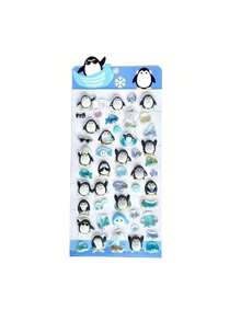 3D Cartoon Animal Embossed Stickers, Luminous Sticker Decals - Multicolor - View 4