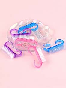 10支/50支装迷你指甲清洁刷，亚克力指甲粉尘清洁刷，角质层清洁刷 - 彩色 - 查看 4