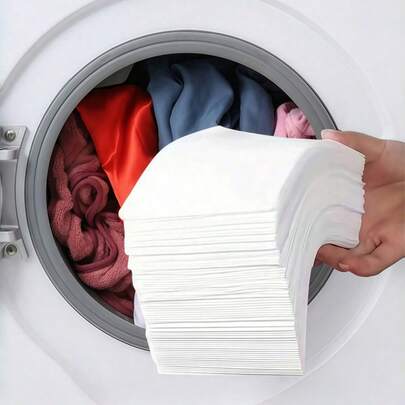 100/200/240 Pcs Laundry Color Catcher Sheets, Prevent Clothes From Fading And Discoloring, Maintain Original Color, Suitable For Washing Clothes, Bedding, Curtains, Fabrics And Household Items In Washing Machine, Suitable For Home And Dormitory Use.