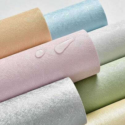 1 Roll Textured Wallpaper Peel And Stick - Removable Silk Embossed Vinyl Wrap Paper For Cabinet Friendly Upgrade Wall Paper For Cabinets, Shelves, Backsplash 15.7 X 118 Inch