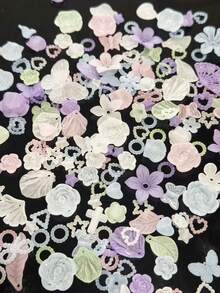 亚克力DIY配件、乳胶手机壳、发夹、装饰配件、巴洛克风格配件、DIY手工耳环、头饰、鞋子、服装配饰。本产品广泛应用于装饰、吊坠、配件和服装配饰领域。 - 彩色 - 查看 5