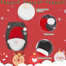 TendenciaJuego Baño Navideño Tapete 2 Piezas Adorno Navidad 3d Gnomo Fundas De Inodoro + Almohadillas De SueloCalidad premium - Fundas de inodoro + almohadillas de suelo - Ver 7